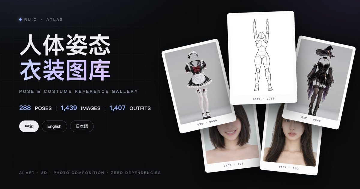 https://github.com/HRuiCcc/RuiC-PoseAtlas/blob/HEAD/RuiC-PoseAtlas — 人体姿态参考图库