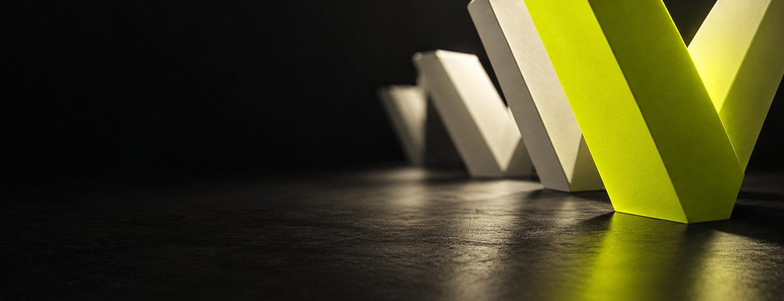https://github.com/actionow-ai/vvv/blob/HEAD/A row of V letterforms, the front one glowing signal yellow