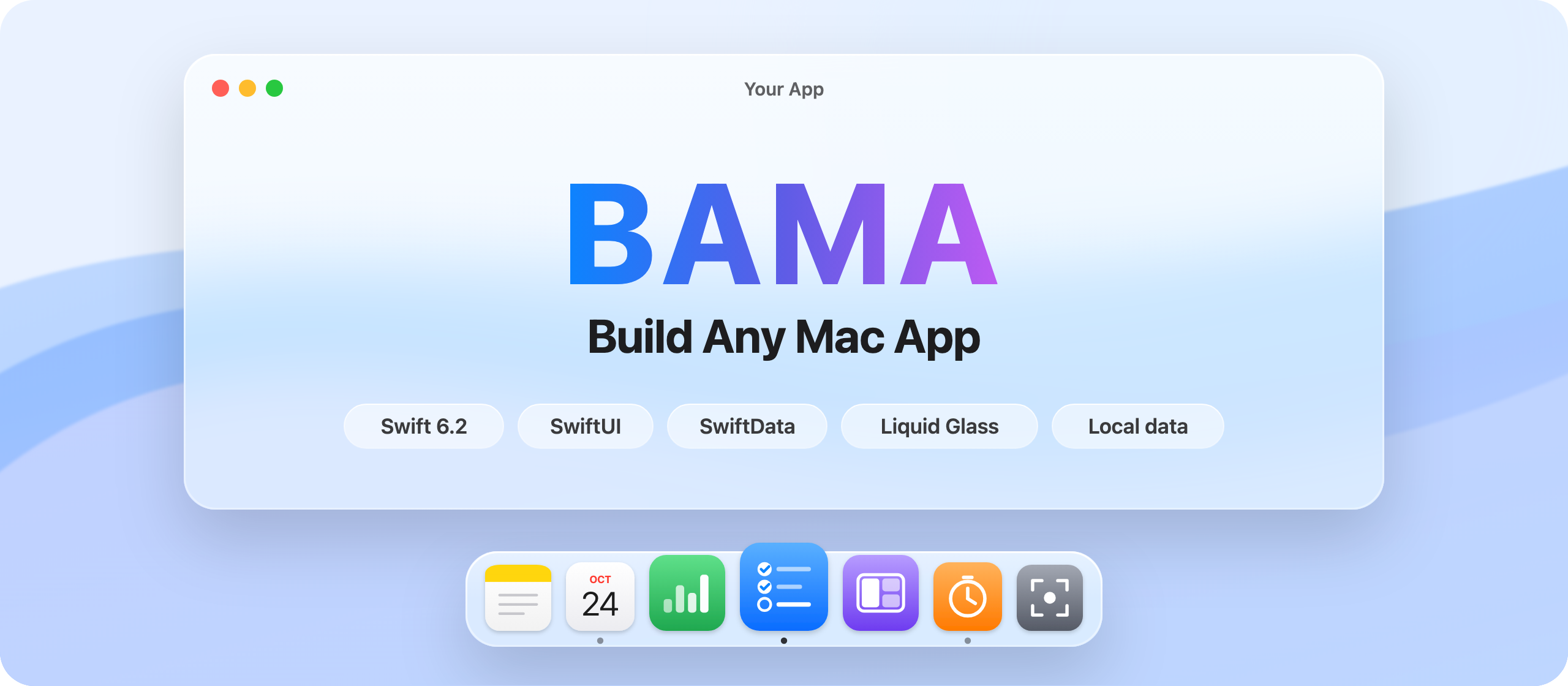 https://github.com/daveebbelaar/bama/blob/HEAD/BAMA: Build Any Mac App