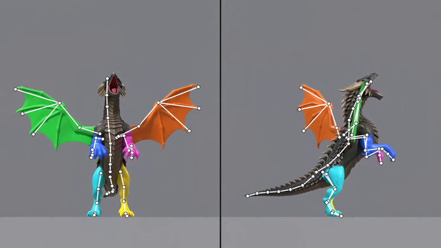 https://github.com/patch-gg/anymove/blob/HEAD/The AI clip with a white skeleton drawn over the dragon in both views.